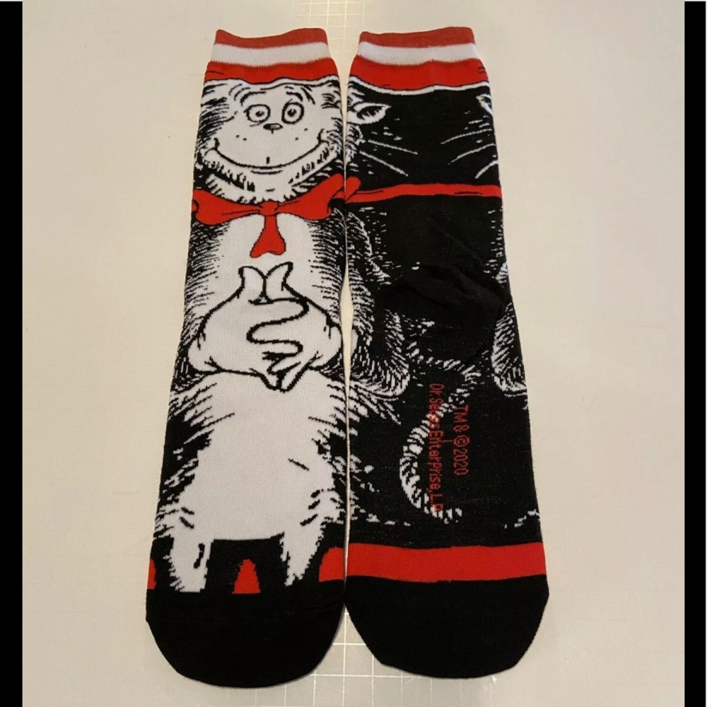 Cat in the Hat Crew Socks